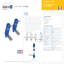 Simco HBA ESD/Pistolet À Air Ionisant Antistatique + Générateur