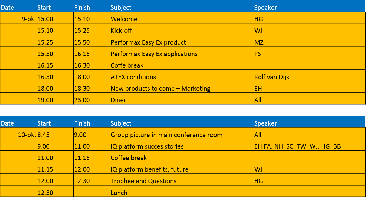 Agenda
